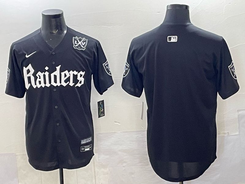 Men 2025 Oakland Raiders Blank Black 6th generation Joint Name Nike Limited NFL Jersey style 03->oakland raiders->NFL Jersey